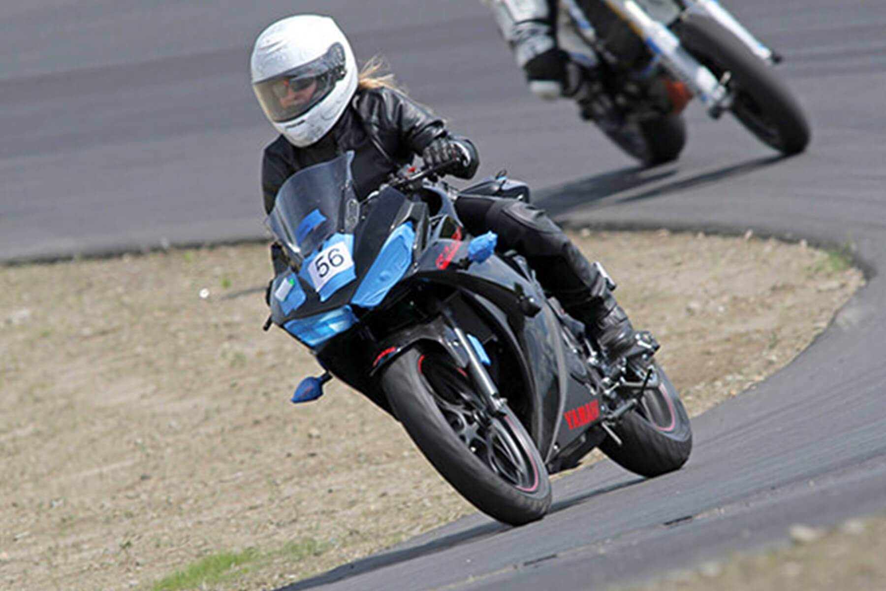 holly on the track